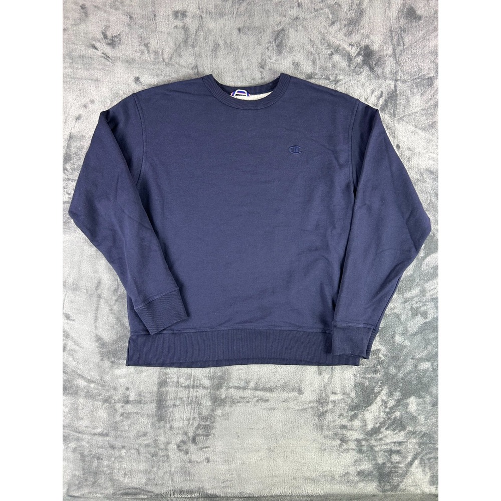 Vintageโ Y2K Champion Crewneck Sweatshirt Navy Size Large Custom Heart